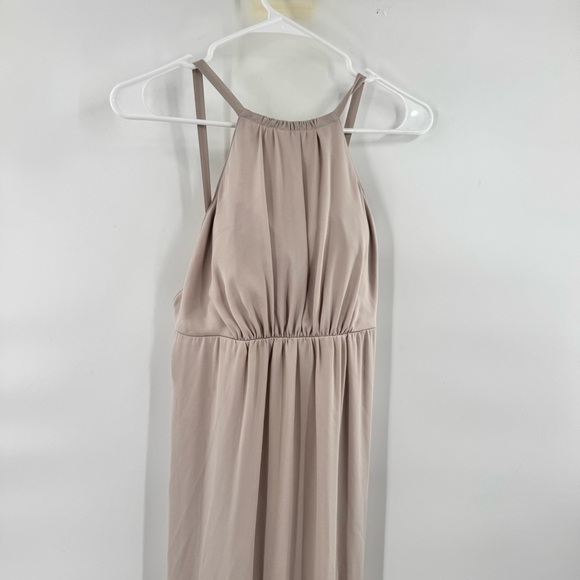 Show me your mumu womens Elegant Beige Halter Maxi Dress XS - Picture 2 of 6